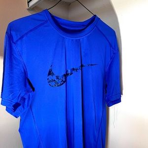 Blue Nike Compression Shirt (fitted, dri-fit)